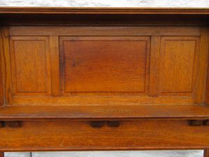 Victorian orange oak fire suround