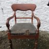Victorian mahogany carver armchair