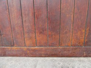 Victorian High back oak bench