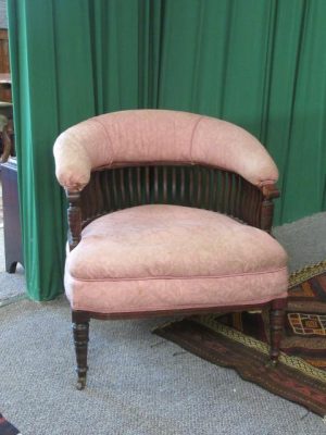 Victorian mahogany tub chair