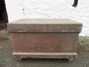 Victorian pine kist original condition.