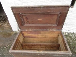 Victorian pine kist original condition.
