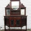 Edwardian mahogany mirror back sideboard