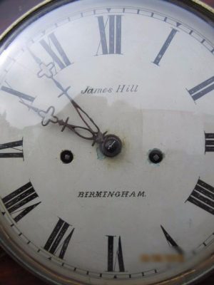 Georgian mahogany pagoda top double fusee bracket clock