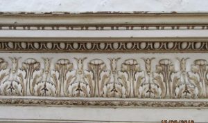 Regency period pine-gesso fire surround
