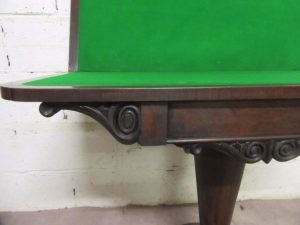 William 1V rosewood foldover card table.