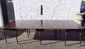 Victorian three section mahogany dining table