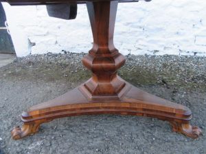 Victorian rosewood tilt top centre table.