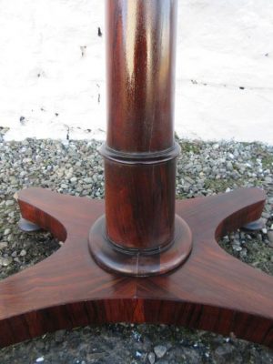 Regency rosewood fold over card table.