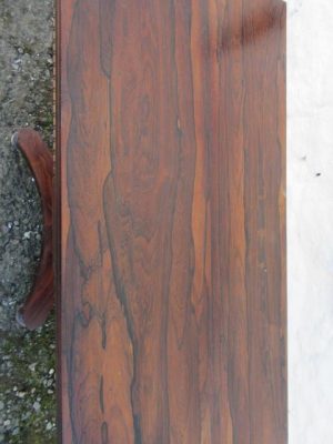 Regency rosewood fold over card table.