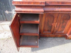 Victorian mahogany four door splash back sideboard