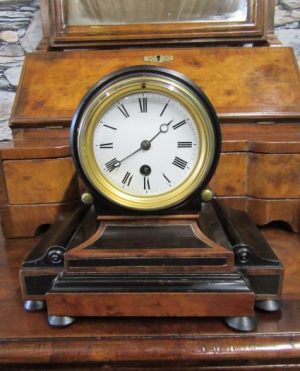 Regency drumhead mantle clock