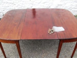 Georgian double D end dining table