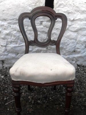 Set 12 Victorian mahogany dining chairs