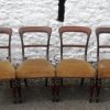 Set 4 Victorian Rosewood dining chairs