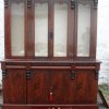 Early Victorian 4 door mahogany bookcase