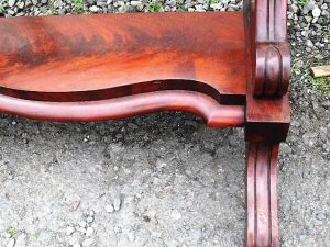 Victorian mahogany cheval mirror