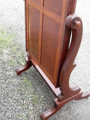 Victorian mahogany cheval mirror
