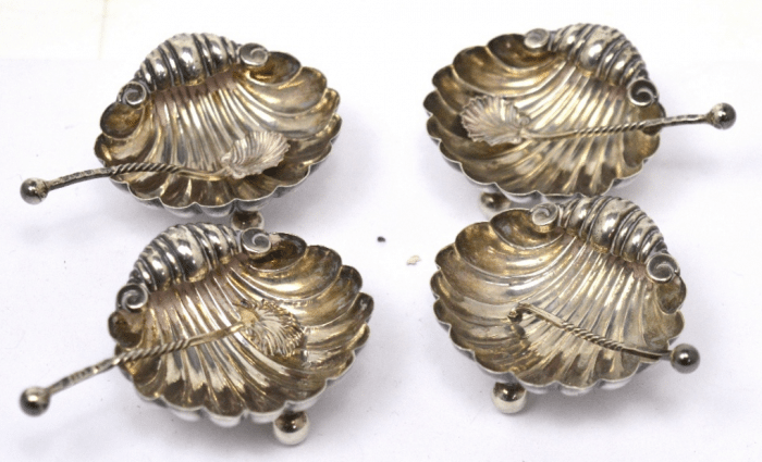 Victorian silver salts