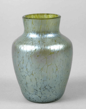 Loetz creta papillion vase