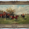 John Parker Davis (1832-1910) U.S.A. Equine School, Oil on canvas,