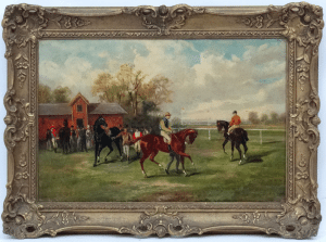 John Parker Davis (1832-1910) U.S.A. Equine School, Oil on canvas,