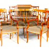 Edwardian mahogany inlaid parlour suite