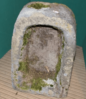 RECTANGULAR VICTORIAN WEATHERED STONE GARDEN TROUGH