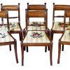 Fine set of eight Regency period mahogany dining chairs