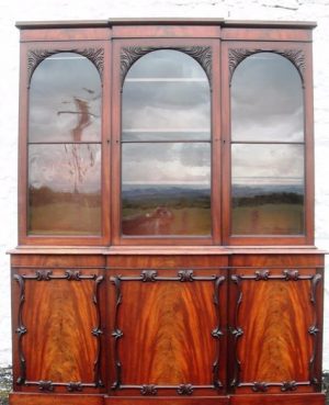 William IV Mahogany Library Bookcase