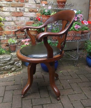 Victorian Mahogany swivel chair
