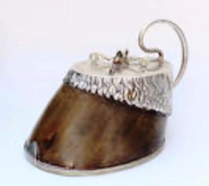 Silver Mounted Horse Hoof Paperweight