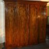 Victorian breakfront four door mahogany wardrobe