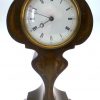 Edwardian mahogany tulip mantle clock