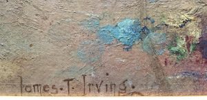 James Thwaite Irving. Oil on canvas