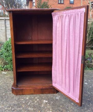 Victorian Burr Walnut side cabinet