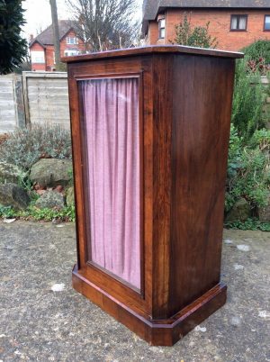 Victorian Burr Walnut side cabinet
