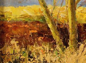 Stanley Orchart (1920-2005) Oil on board