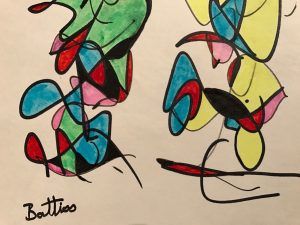 Walter Battiss mixed medium (1906-1982)