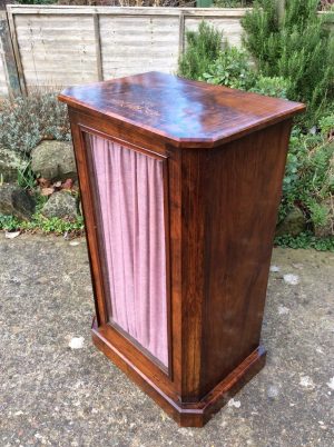 Victorian Burr Walnut side cabinet