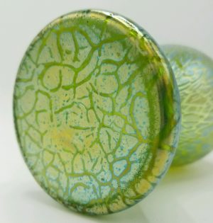Loetz Papillion creta bulbous vase