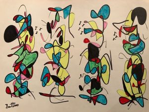 Walter Battiss mixed medium (1906-1982)