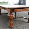 victorian oak library table